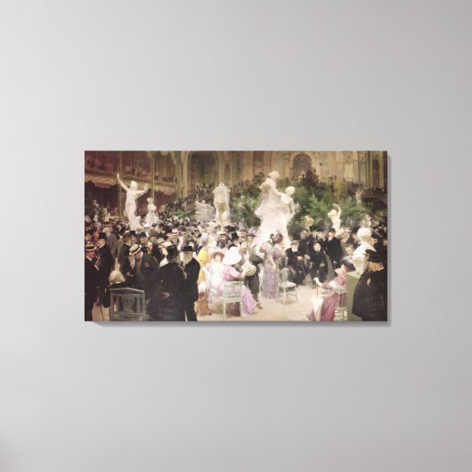 Vrijdag op het Salon van de Franse kunstenaars, 19 Canvas Afdruk (Voorkant)