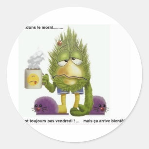 vrijdag ronde sticker