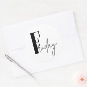 Vrijdag Ronde Sticker (Envelop)