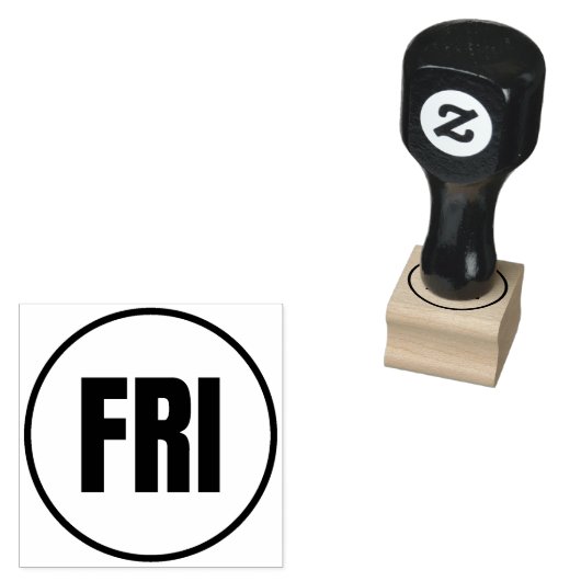 Vrijdag Rubberstempel (Gestempeld)
