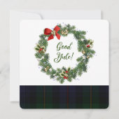 Vrijdag Schotse middag Tea Party Invitation Kaart (Achterkant)