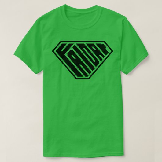 Vrijdag SuperEmpowered Black T-shirt (Design voorkant)