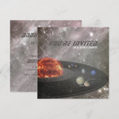 Vrijdag van de ruimtepartij kaart (Voorkant / Achterkant)