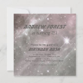 Vrijdag van de ruimtepartij kaart (Achterkant)