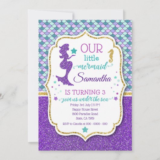 Vrijdag van de Zeemeermin Kaart (Voorkant)