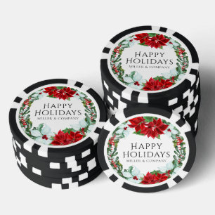Vrijdag van feestdag Moderne kerst in bedrijven Poker Chips