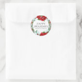 Vrijdag van feestdag Moderne kerst in bedrijven Ronde Sticker (Tas)