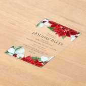 Vrijdag van feestdag Moderne Kerst van het Bedrijf Acryl Uitnodigingen (Laagn)