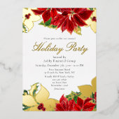 Vrijdag van feestdag Moderne Kerst van het Bedrijf Folie Uitnodiging (Voorkant)