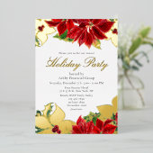 Vrijdag van feestdag Moderne Kerst van het Bedrijf Folie Uitnodiging (Staand Voorkant)