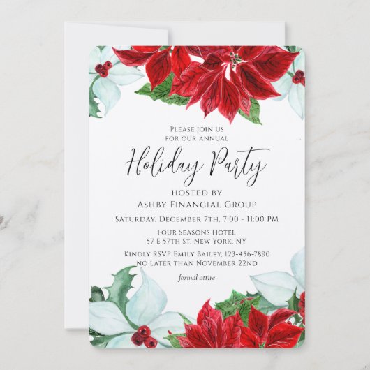 Vrijdag van feestdag Moderne Kerst van het Bedrijf Kaart (Voorkant)