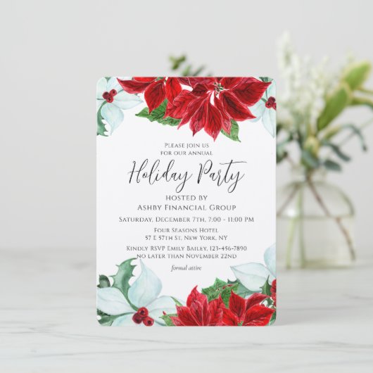 Vrijdag van feestdag Moderne Kerst van het Bedrijf Kaart (Staand voorkant)