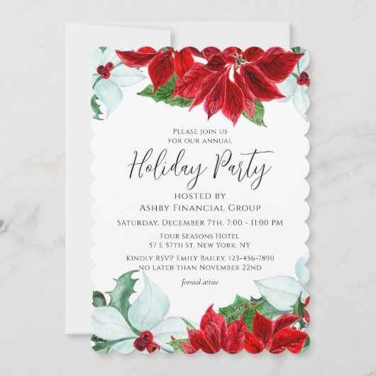 Vrijdag van feestdag Moderne Kerst van het Bedrijf Kaart (Voorkant)