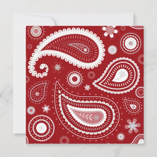 Vrijdag van feestdag Moderne Rode Kerst Kaart (Achterkant)