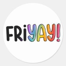 Vrijdag Vrijdag Weekend Regenboog Modern Eenvoudig