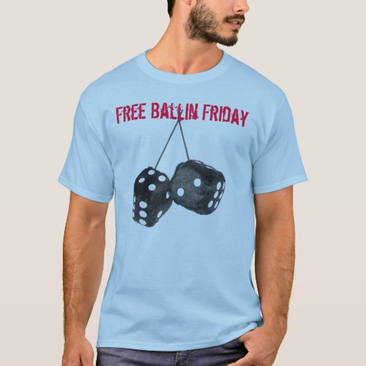 Vrijdag vrije ballon t-shirt (Voorkant)