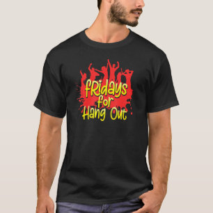 Vrijdag Weekend Feest Feesten en Lange Slaap T-shirt