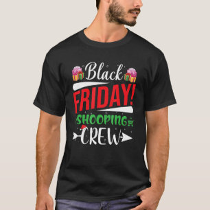 Vrijdag winkelen met Kerstmis - Zwarte kerstmankre T-shirt