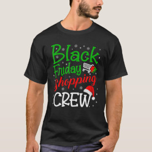 Vrijdag winkelen met Kerstmis - Zwarte kerstmankre T-shirt