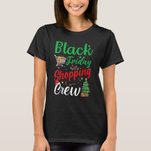 Vrijdag winkelen met Kerstmis - Zwarte kerstmankre T-shirt