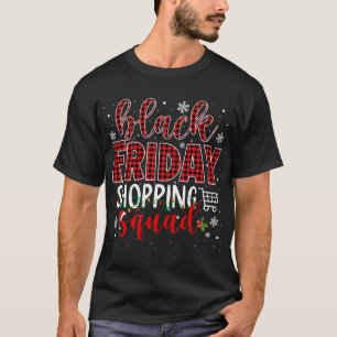 Vrijdag winkelplein kerstkerstkerstman - Zwarte ta T-shirt