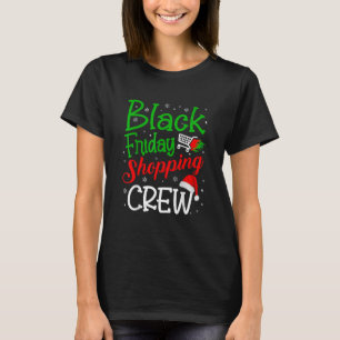 Vrijdag winkelwagentjes met kerstlampjes zwarte sh t-shirt