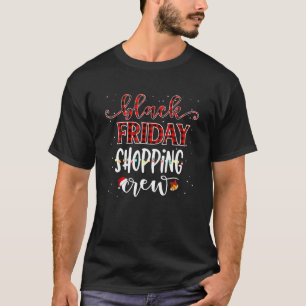 Vrijdag winkelwagentjes met kerstlampjes zwarte sh t-shirt