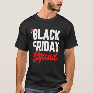 Vrijdag winkelwagentjes met kerstlampjes zwarte sh t-shirt