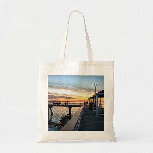 Vrijdag zondagavond bij Edmonds Pier Tote Bag (Voorkant)