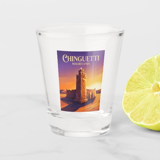 Vrijdagmoskee Mauritanië Shot Glas (Voorkant)