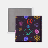 Vrijdenkerij Atheïst  Magnet (Voorkant / Achterkant)