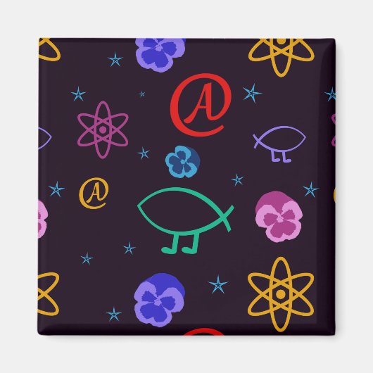 Vrijdenkerij Atheïst  Magnet (Voorkant)