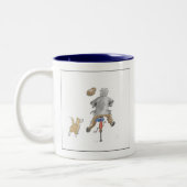 vrijdragende rails tweekleurige koffiemok (Links)