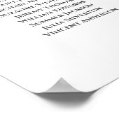 Vrije 9-tafel weddenschappen Wit en Blauwgroen Poster (Hoek)