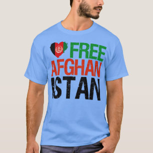 Vrije Afghaanse vlag Afghaanse pride Love Patrioti T-shirt