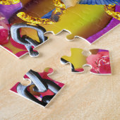 Vrije Afrikaanse Amerikaanse Vrouw Kunst Legpuzzel (Zijkant)