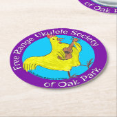 Vrije afstand Ukulele Society Paper Onderzetter (Gebogen)