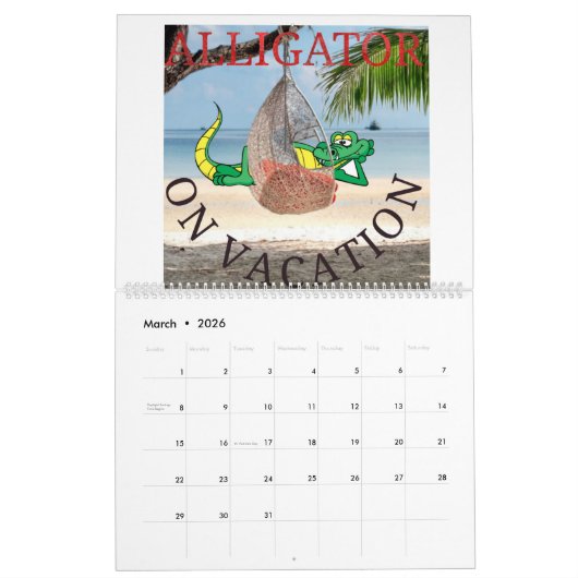 Vrije Alligator Kalender (Mar 2026)