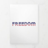 Vrije Amerikaanse vlag voor patriottie en vrijheid Drieluik Kaart (Cover)