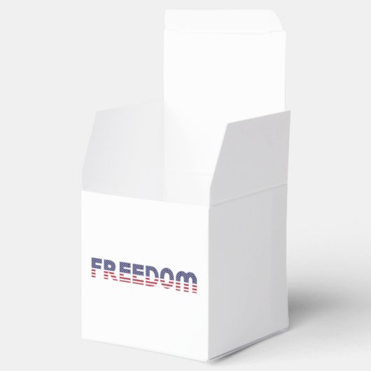 Vrije Amerikaanse vlag voor Patriottische en Vrijh Bedankdoosjes (Geopend)