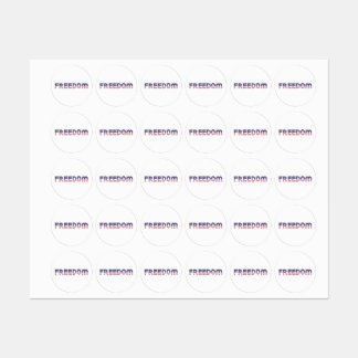 Vrije Amerikaanse vlag voor Patriottische en Vrijh Labels