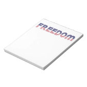 Vrije Amerikaanse vlag voor Patriottische en Vrijh Notitieblok (Linkerzijde)