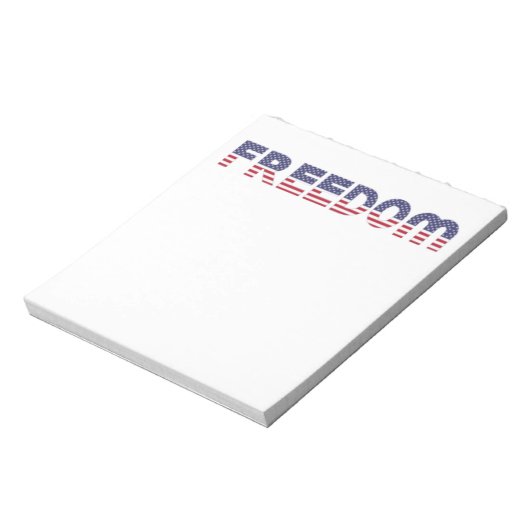 Vrije Amerikaanse vlag voor Patriottische en Vrijh Notitieblok (Linkerzijde)