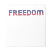Vrije Amerikaanse vlag voor Patriottische en Vrijh Notitieblok (Voorkant)