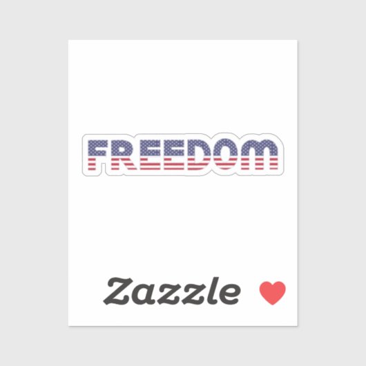 Vrije Amerikaanse vlag voor Patriottische en Vrijh Sticker (Vel)