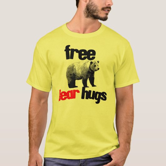 VRIJE BEER HUGS T-SHIRT (Voorkant)