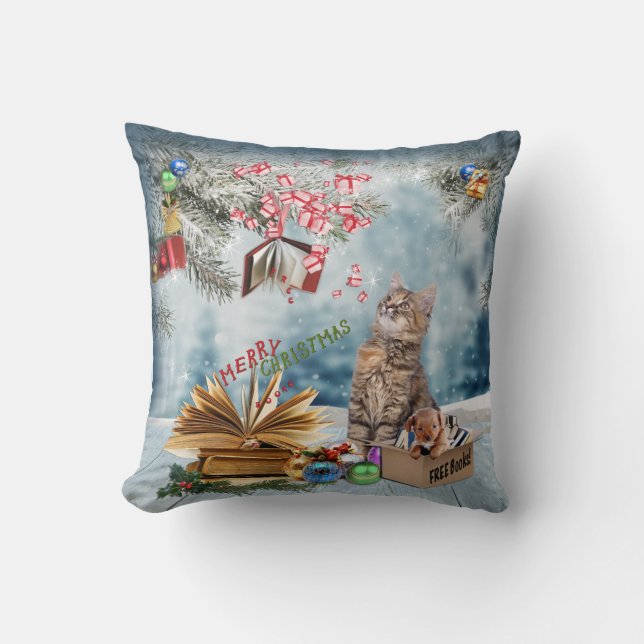 Vrije boeken voor Kerstmis Kussen (Voorkant)