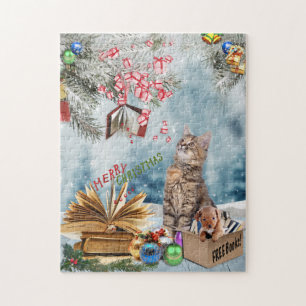 Vrije boeken voor Kerstmis Legpuzzel