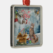 Vrije boeken voor Kerstmis Metalen Ornament (Rechts)