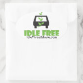 Vrije Bumpersticker in onbelaste toestand Ovale Sticker (Tas)